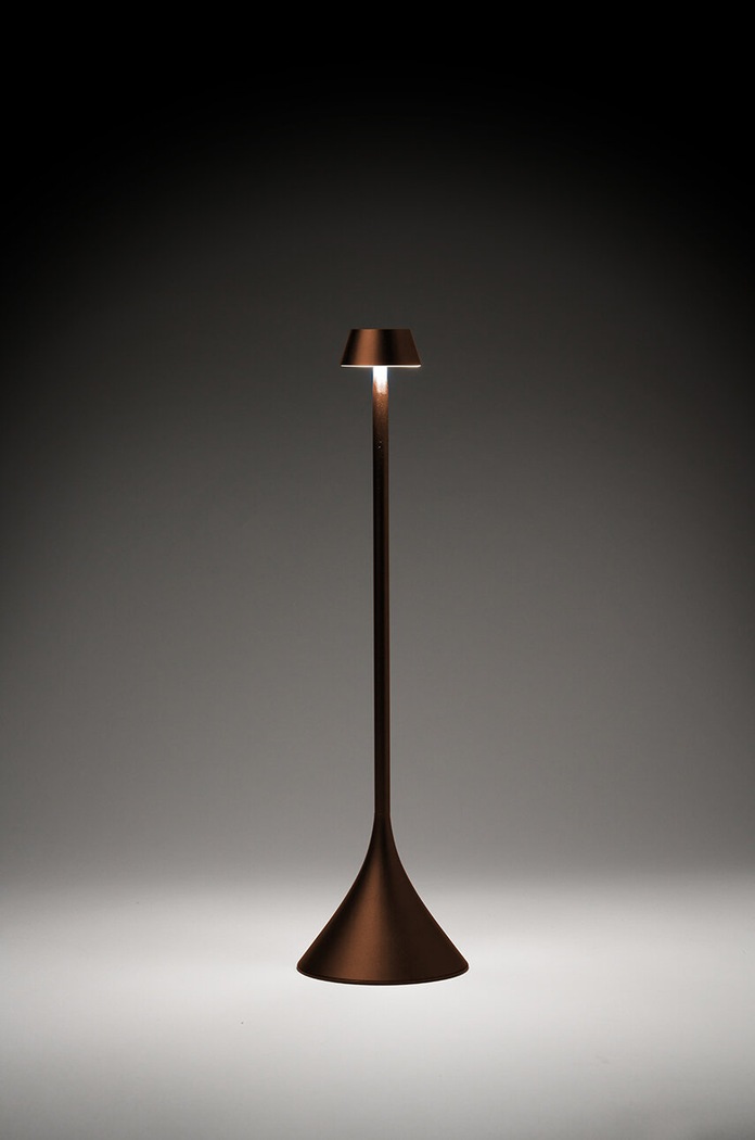 Bezdrátová stolní lampa Lexon Steli Shade Lexon LH95S.BZ hnědá