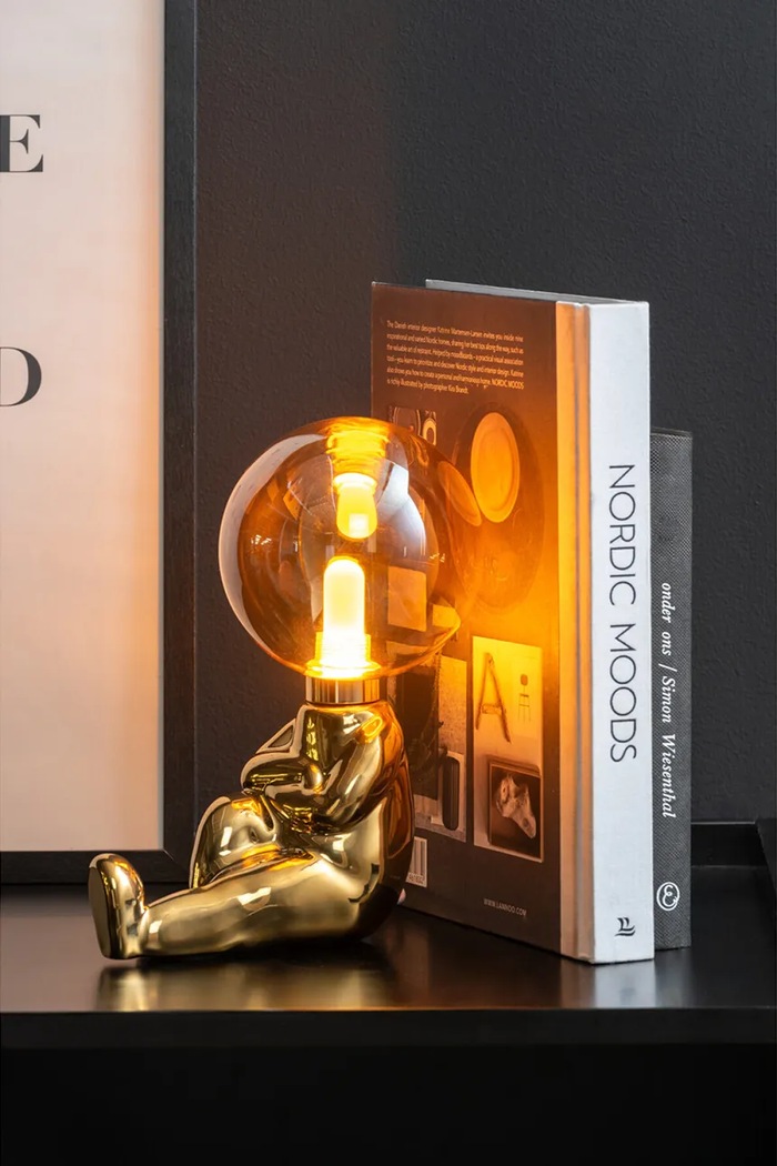 Namizna led svetilka Leitmotiv Joey pisana LM2074GD