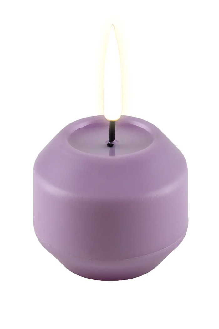 Set LED svijeća Deluxe Homeart 6,1 cm 2-pack ljubičasta RF.F.0007