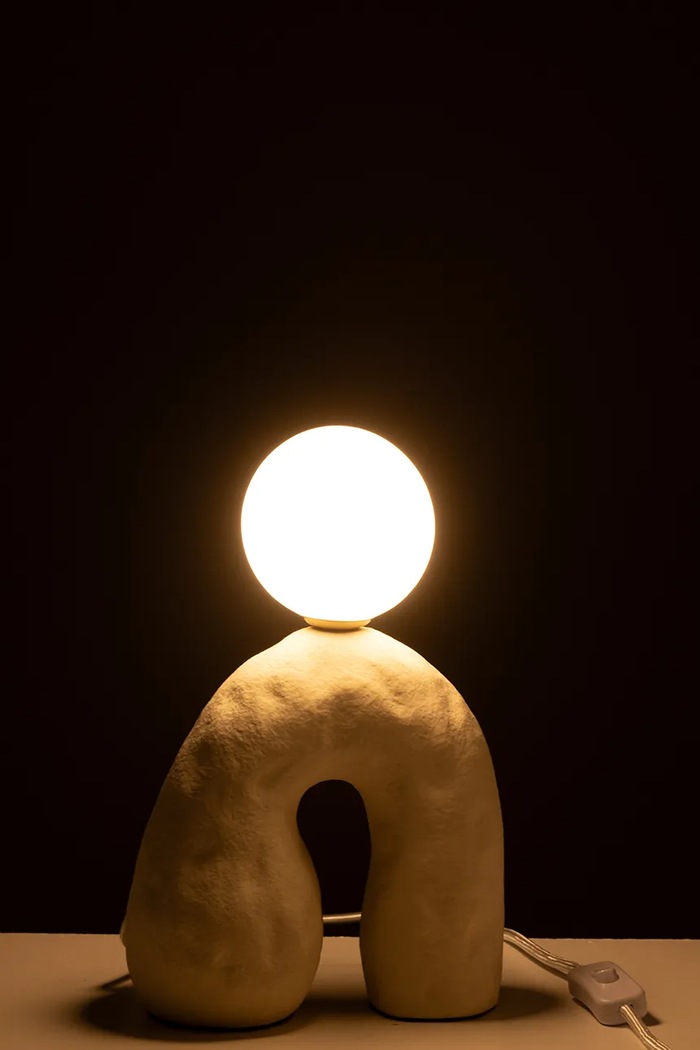 Obývacia izba a spálňa Stolná lampa J-Line 48732 béžová