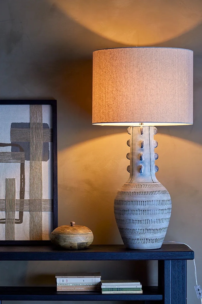 Obývacia izba a spálňa Stolná lampa Bloomingville Gadiela 82068326 viacfarebná