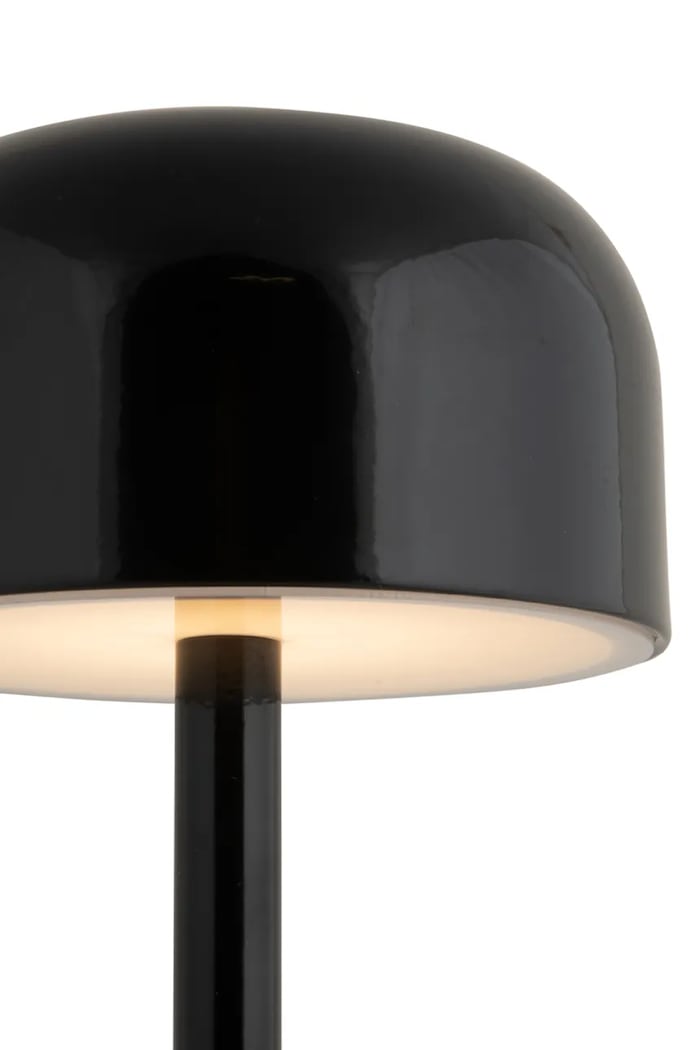 Obývací pokoj a ložnice Bezdrátová stolní LED lampa Leitmotiv James LM2221BK černá