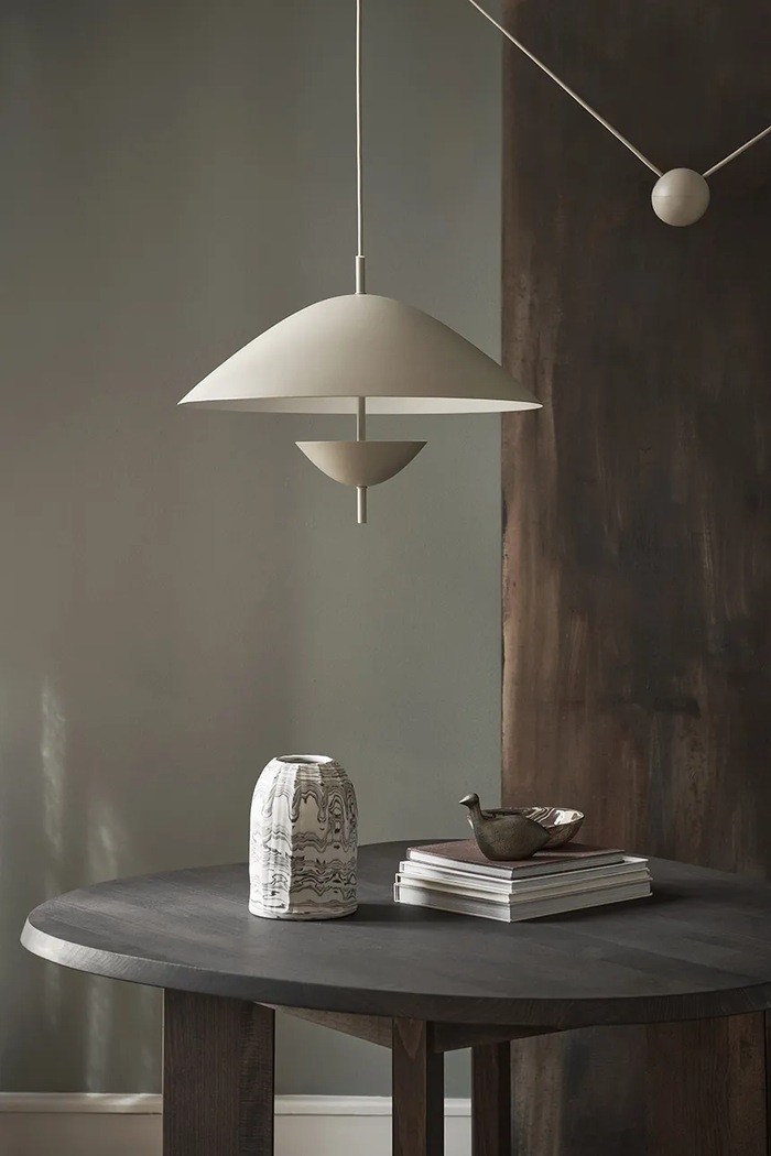 Závesná lampa ferm LIVING Lod 1104268192 béžová AA00