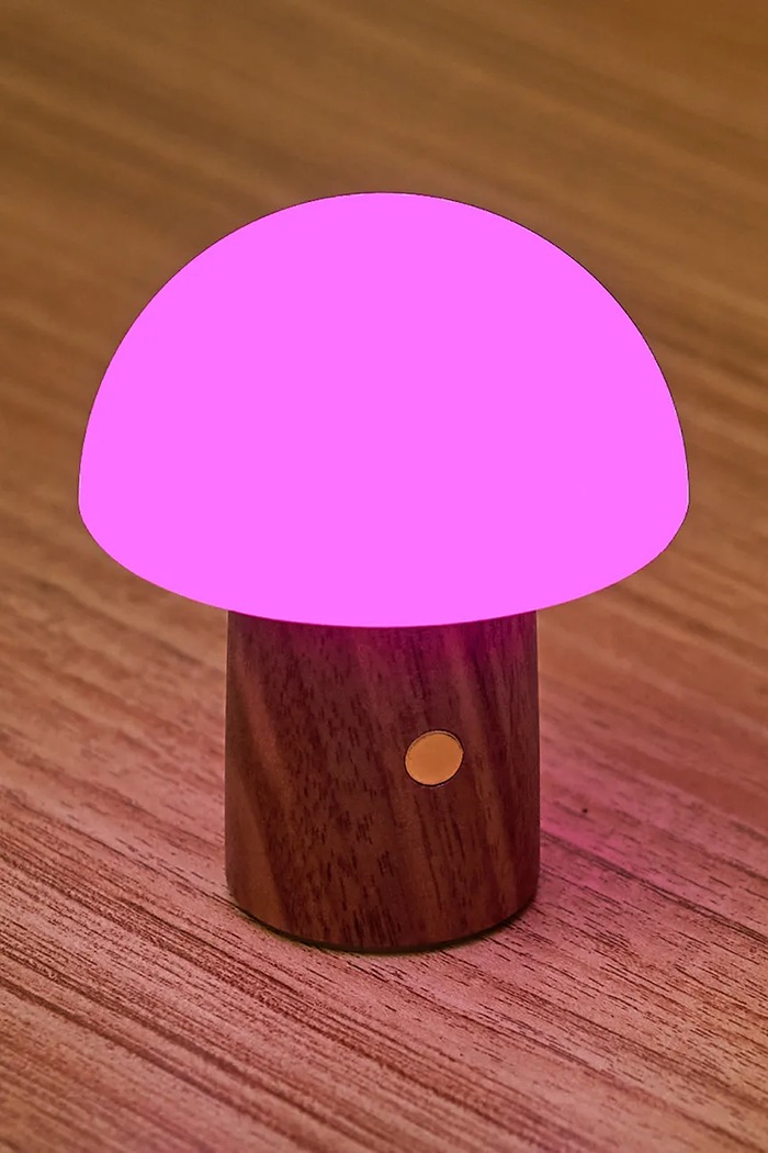 Bezdrátová LED lampa Gingko Design Super Mini Alice Mushroom G022S.WT hnědá