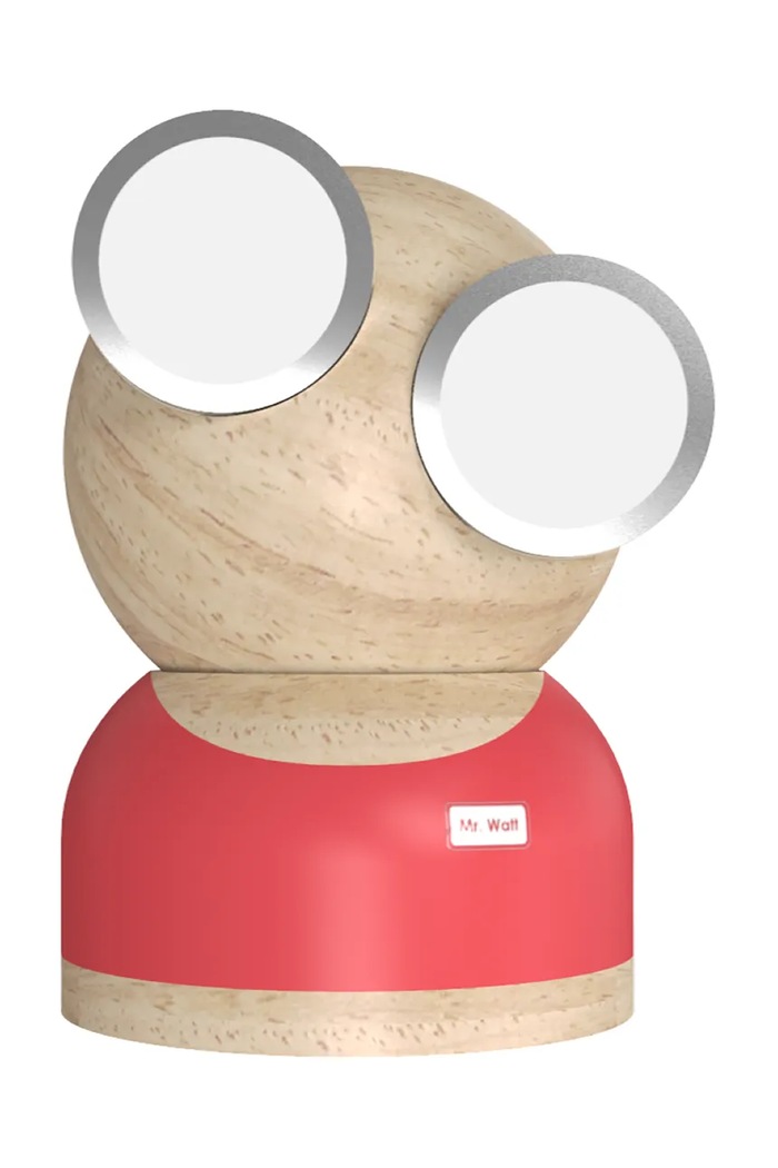 Led noćna lampa Design Nest Mr Watt Goggle crvena KB693MRWATTWOODRED