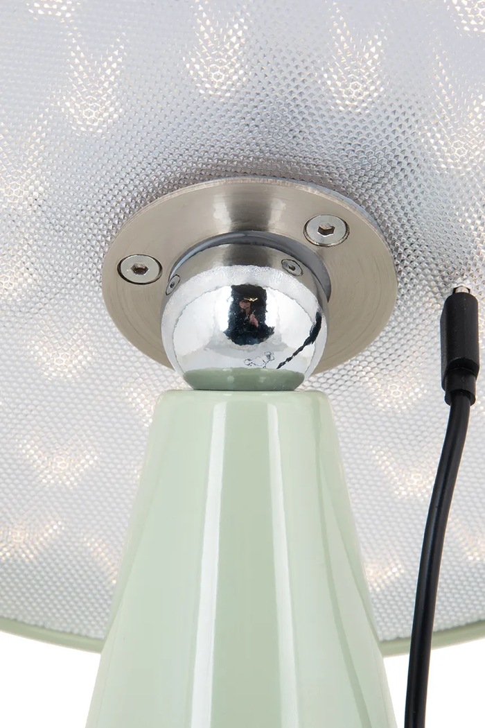 Всекидневна и спалня Безжична led настолна лампа Leitmotiv Phoebe LM2073GR сив