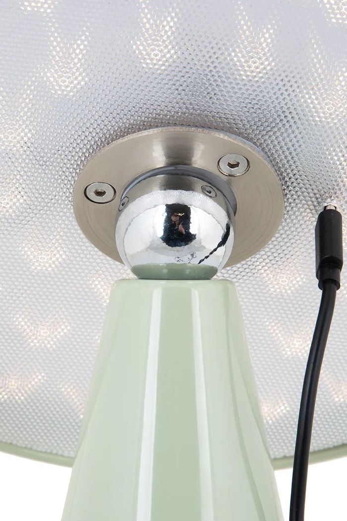 Всекидневна и спалня Безжична led настолна лампа Leitmotiv Phoebe LM2073GR сив