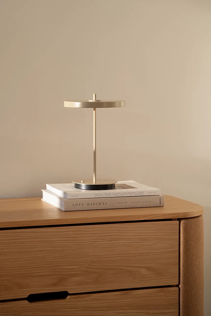 Umage lampa stołowa bezprzewodowa led Asteria Move żółty 2631