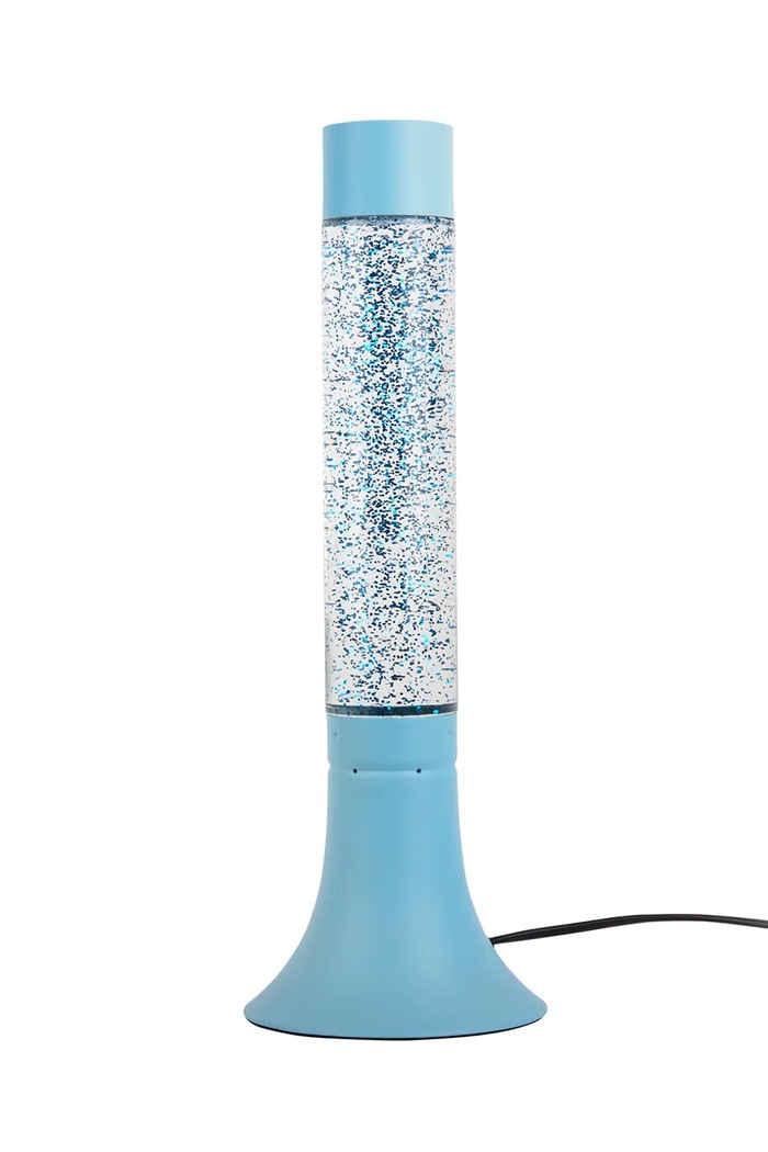 Stolná lampa Leitmotiv Astro Glitter modrá LM2244BL