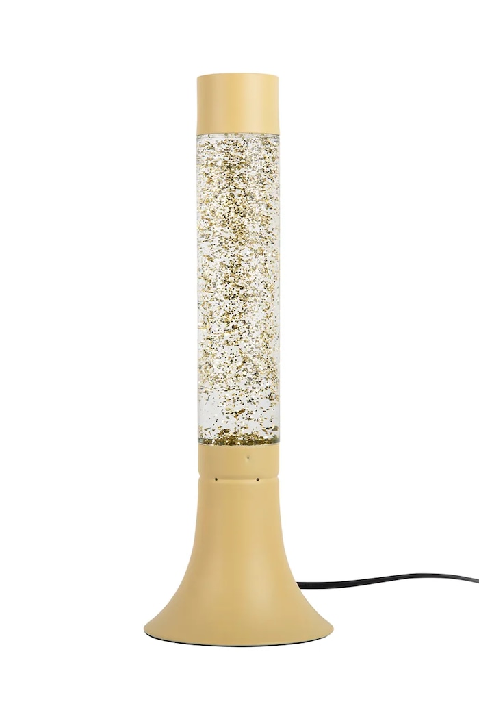 Leitmotiv Lampa stołowa Astro Glitter żółty LM2244YE