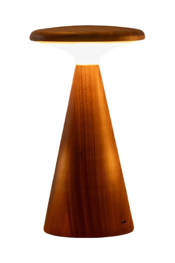 Bezdrátová stolní LED lampa Gingko Design Sylva Small 14 cm hnědá G056M.WT