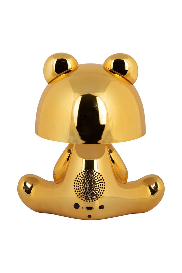 Obývací pokoj a ložnice Bezdrátová stolní LED lampa Leitmotiv Bear LED LM2233GD žlutá