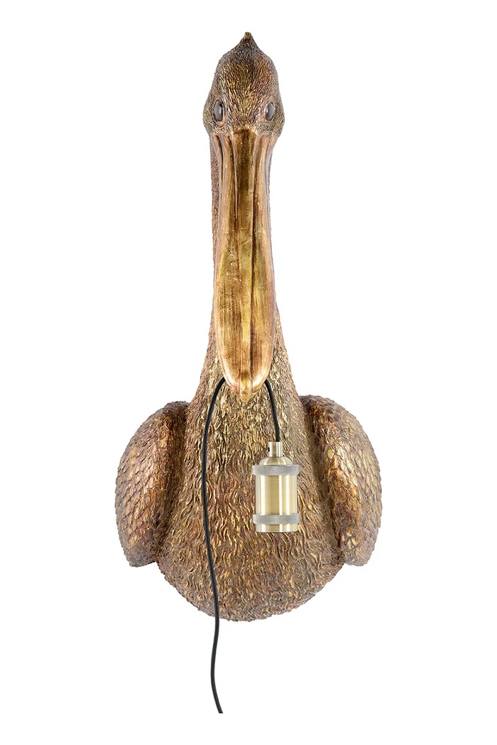 Nástenná lampa Light & Living Pelican 33 x 28 x 63 cm 3129118 hnedá