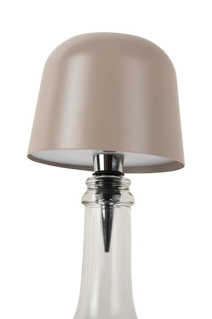 Leitmotiv lampa led butelkowa Bottle Lamp Cone Hat LED LM2246WG beżowy AA00