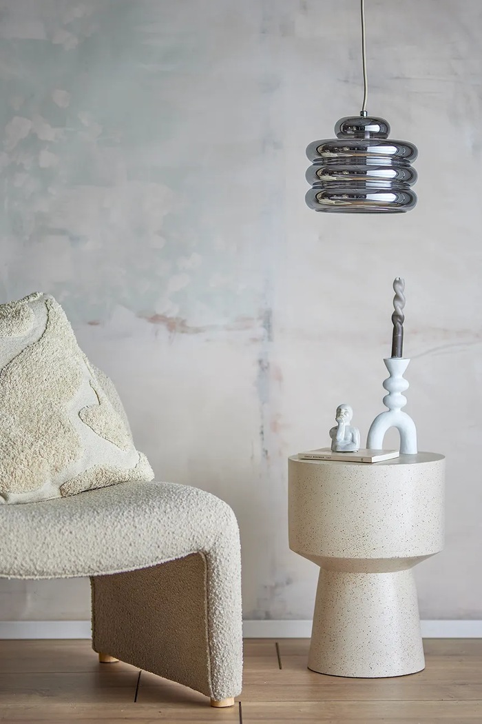 Závesná lampa Bloomingville Spike Pendant Lamp 24 x 20 cm 82062653 sivá AA00