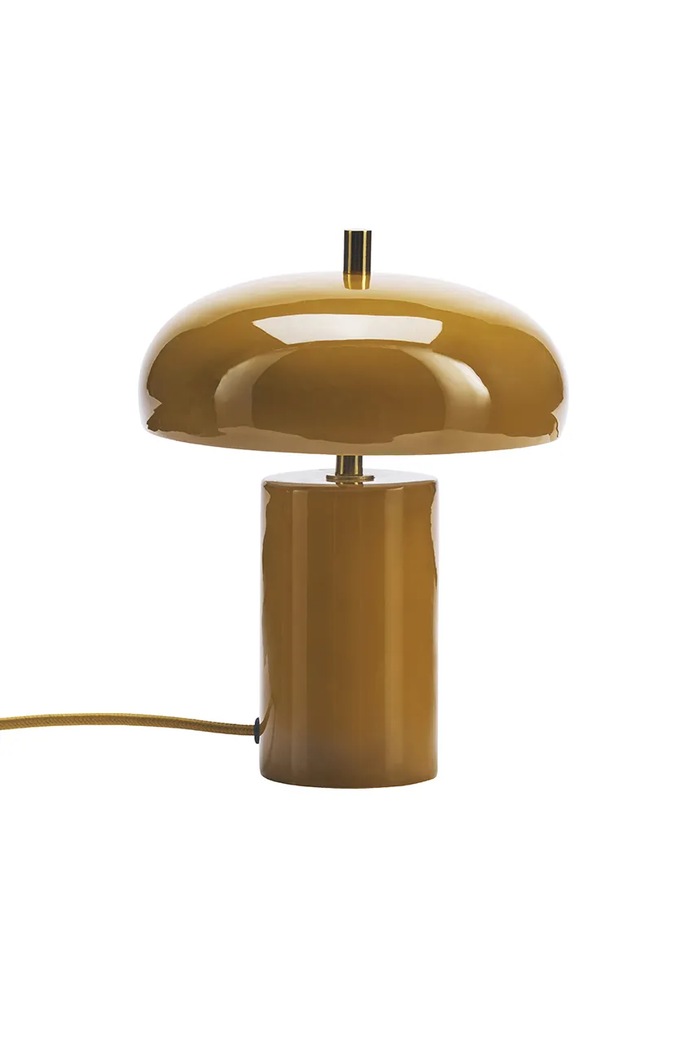 Stolná lampa Madam Stoltz 18 x 24 cm oranžová L19304DM