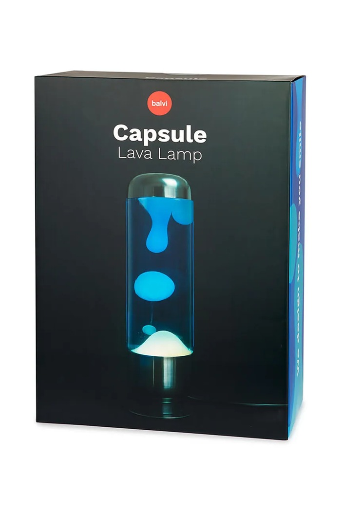 Obývacia izba a spálňa Led lampa Balvi Lava 35 x 12,3 x 12,3 cm 28135. modrá