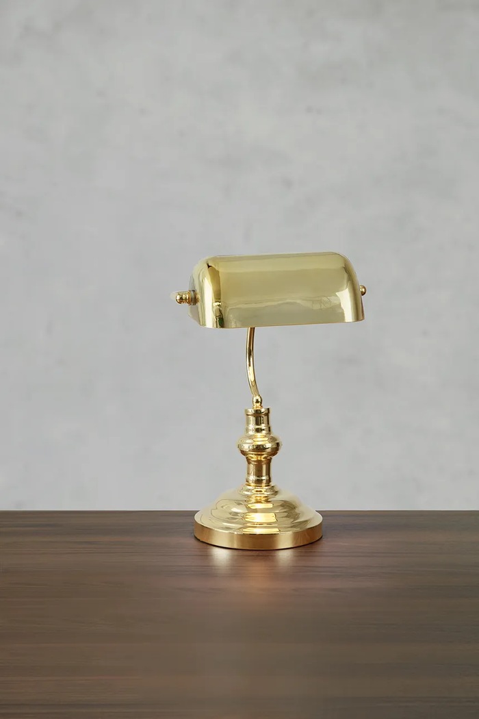 Stolná lampa Markslöjd Bankers 42 x 22,5 x 25 cm 108977 žltá AA00