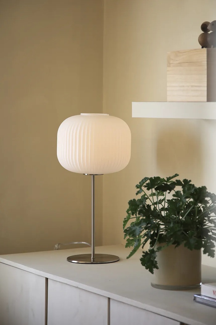 Obývacia izba a spálňa Stolná lampa Markslöjd Sober 50 x 25 cm 109007 biela