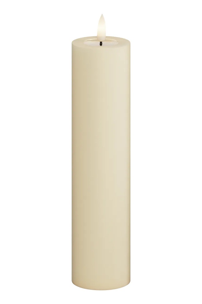Led sviečka Deluxe Homeart Cream Bloklys 5 x 20 cm béžová RF.0107