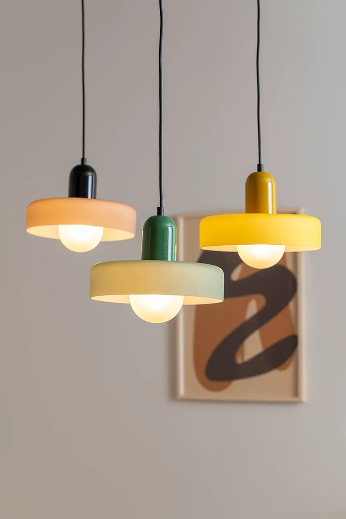 Závěsná lampa Leitmotiv Opaco Grato 120 x 23 x 25 cm vícebarevná LM2292BK