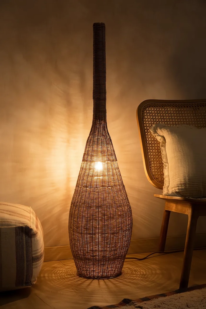 Obývacia izba a spálňa Tienidlo stojacej lampy Calma House Salakot 31 x 120 cm SALAKOT.L31120.NAT béžová