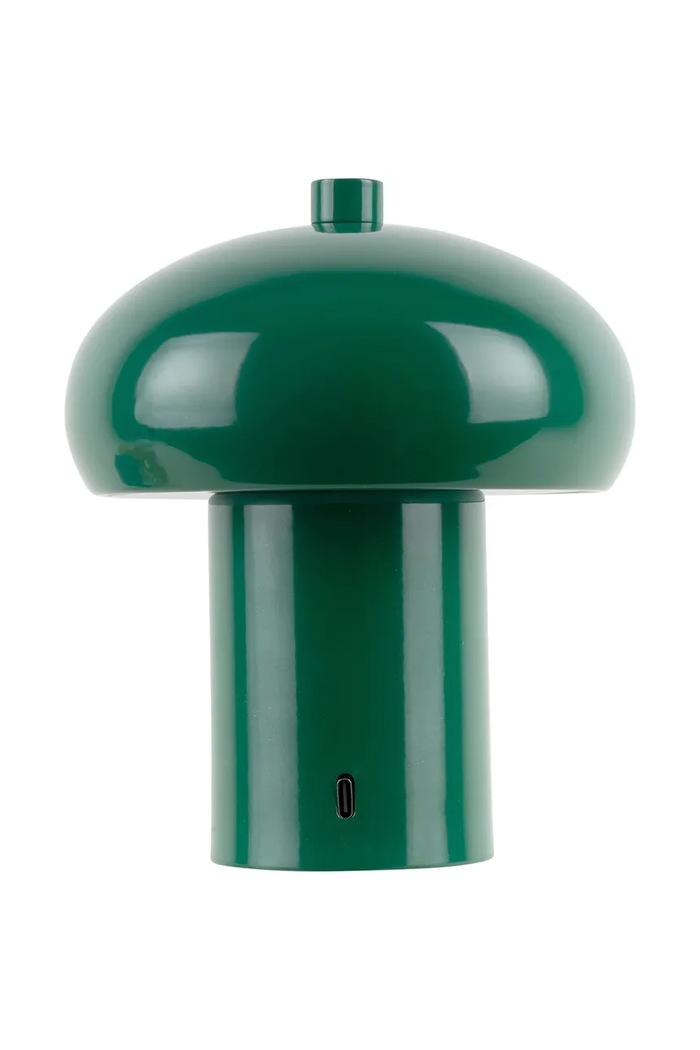 Leitmotiv lampa stołowa bezprzewodowa led Retro Seta 12,5 x 15 cm LM2277GR turkusowy AA00