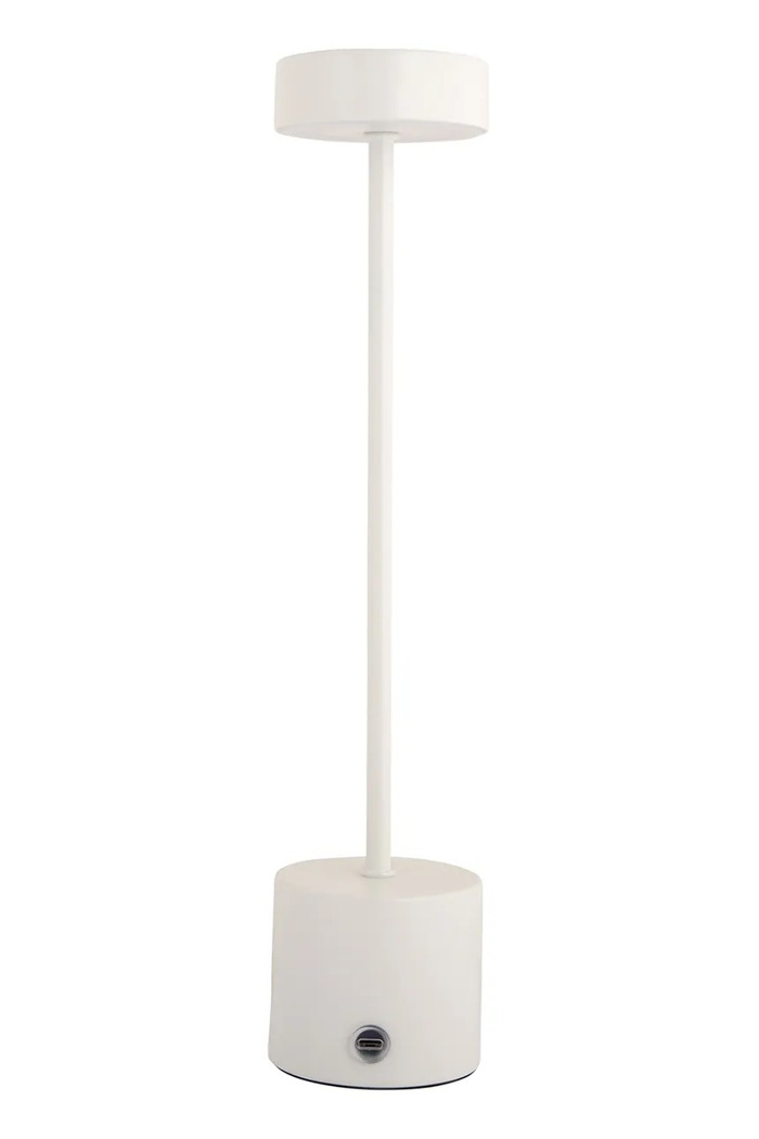 Ασύρματο επιτραπέζιο φωτιστικό led Leitmotiv Ganar 37,5 x 8 cm LM2279WH λευκό AA00