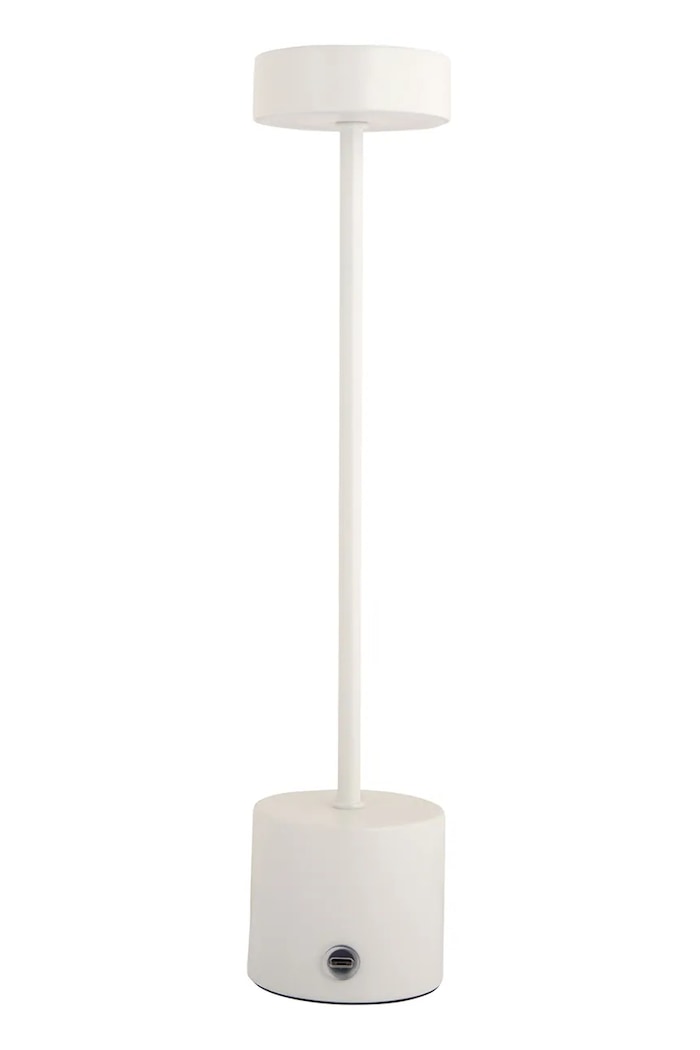 Ασύρματο επιτραπέζιο φωτιστικό led Leitmotiv Ganar 37,5 x 8 cm LM2279WH λευκό AA00