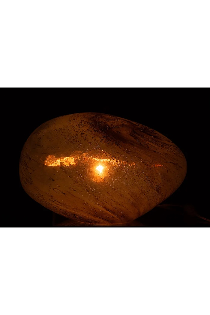 Salon i sypialnia J-Line lampa stołowa 40 x 31,5 x 26,5 cm 96469. brązowy