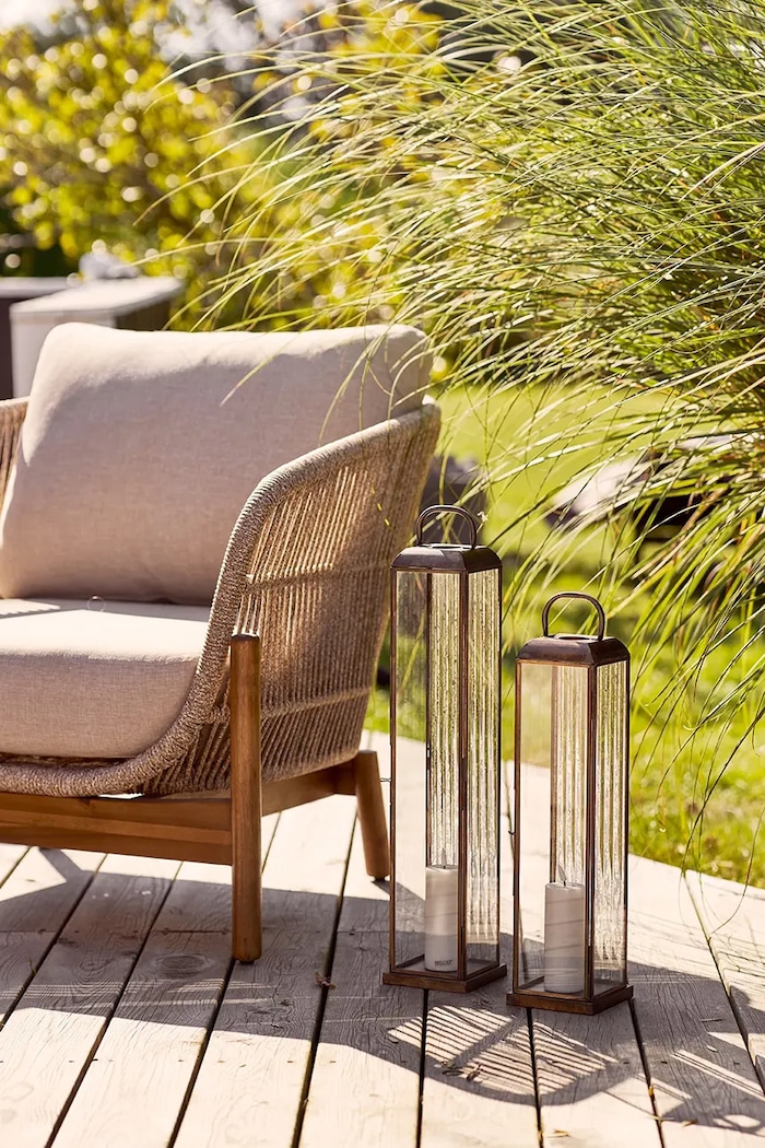 Lanterna Herslev 12 x 49 cm House Nordic 6409124 marrone