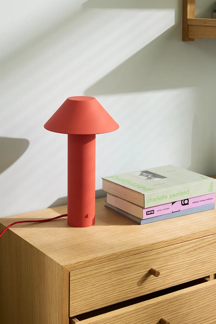 Hübsch stolní lampa 19 x32 cm 962109 červená AA00