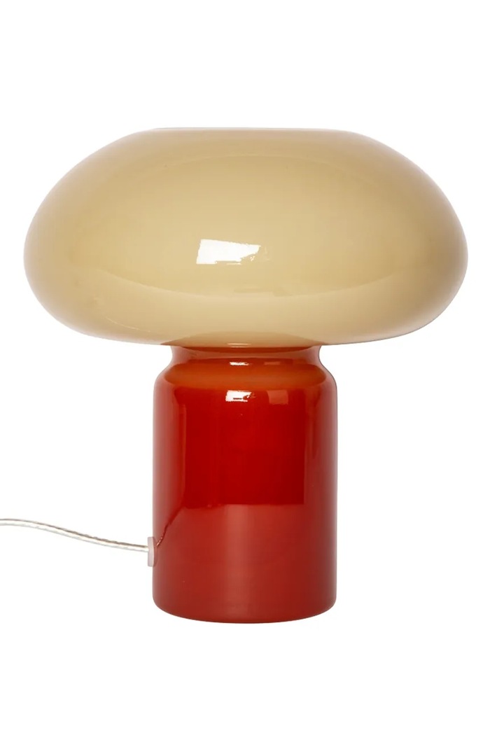 Au Maison lampa stołowa ze szkła barwionego 23 x 22 cm czerwony AU970.597.07