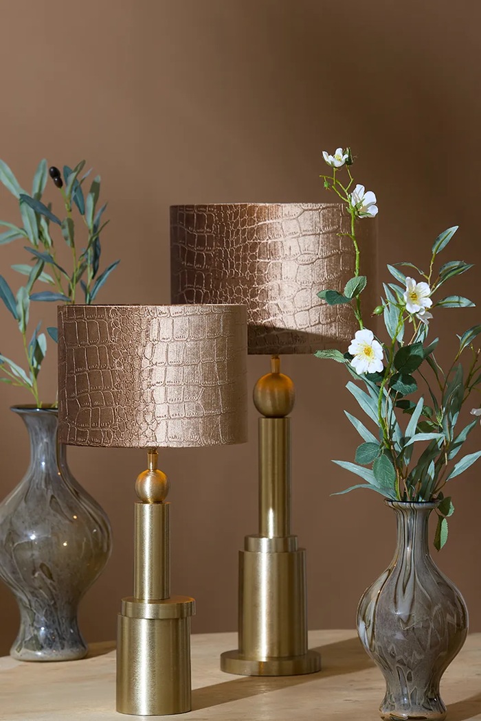 Light & Living bază pentru lampă de masă din metal 12 x 35 cm bej 8318185