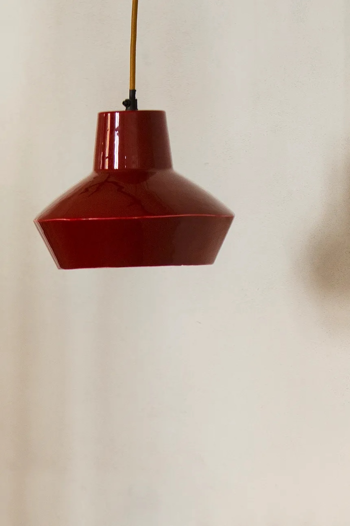 Madam Stoltz Lampa wisząca z żelaza 22 x 19 cm IML.247MAE czerwony AA00