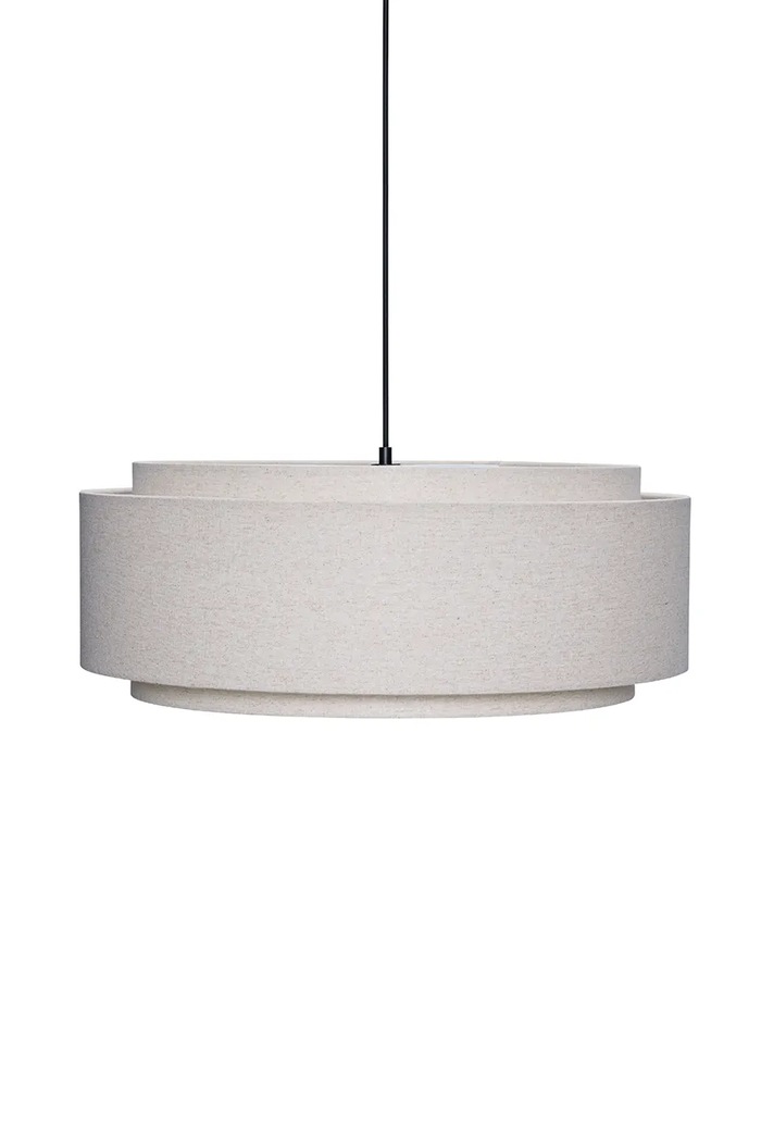 Hübsch Lampa bawełniana 60 x 23 cm beżowy 992142