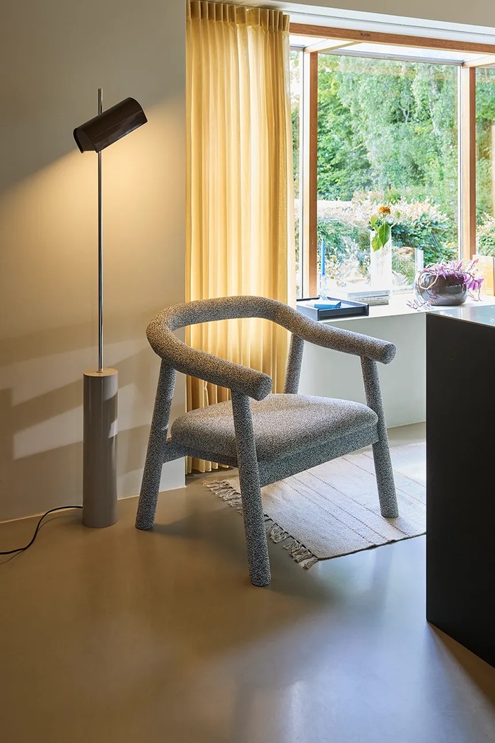 Lampa podłogowa z żelaza 25 x 18 x 160 cm Hübsch brązowy 962117