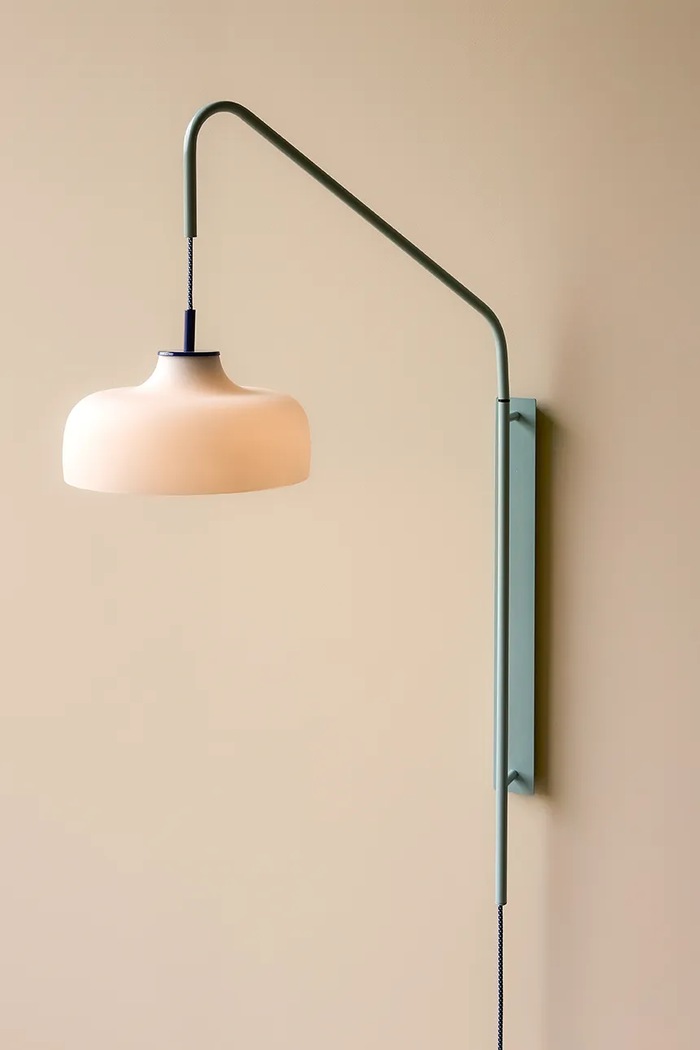 Lampa ścienna z żelaza 71 x 30 x 111 cm Hübsch 962102 niebieski