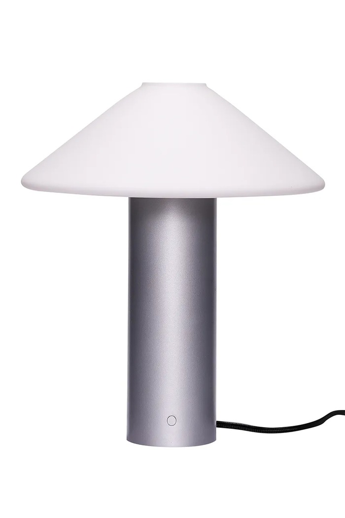 Hübsch Lampa stołowa z żelaza 35 x 40 cm szary 962021