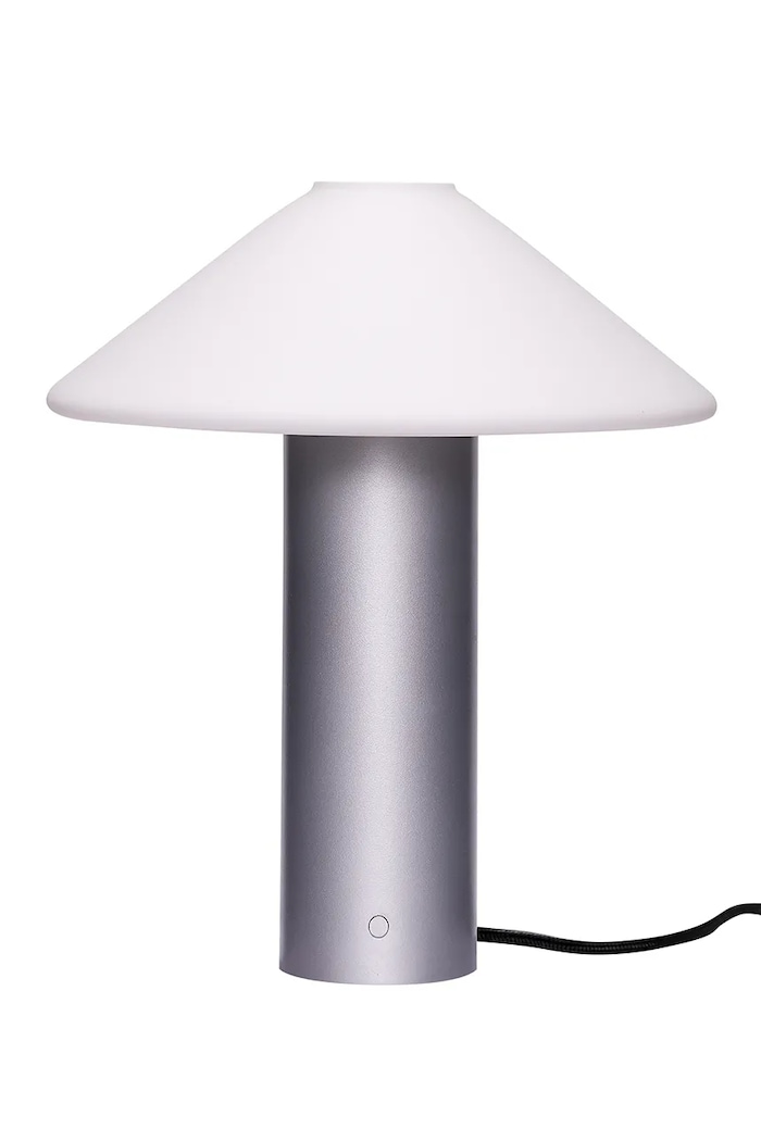 Hübsch Lampa stołowa z żelaza 35 x 40 cm szary 962021