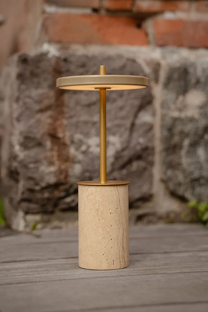 Umage Lampa bezprzewodowa marmurowa Asteria Move Mini 2730. żółty AA00
