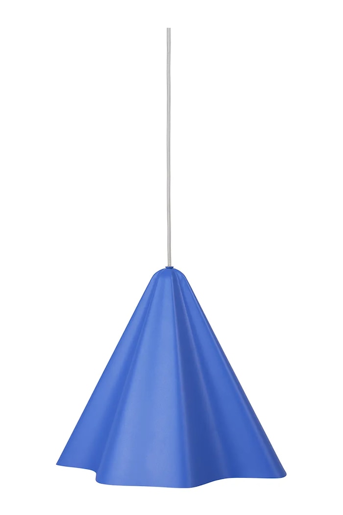Broste Copenhagen Lampa wisząca ze stali malowanej proszkowo Skirt niebieski 60080017