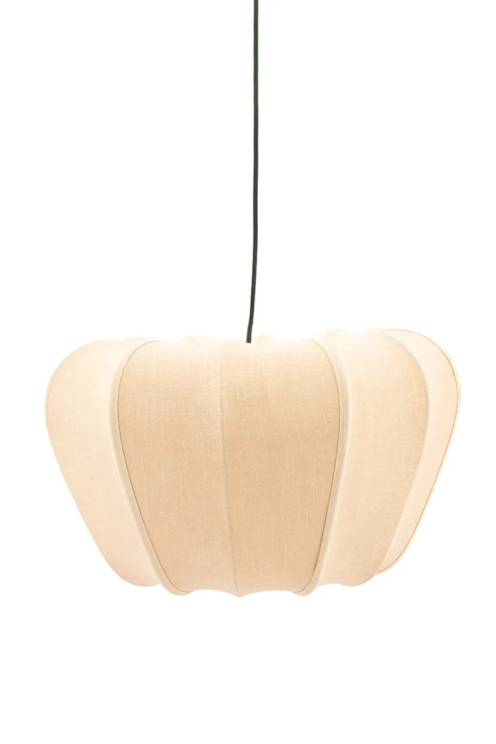 By-Boo lampa wisząca z materiału tekstylnego 48 x 28 cm beżowy 250435