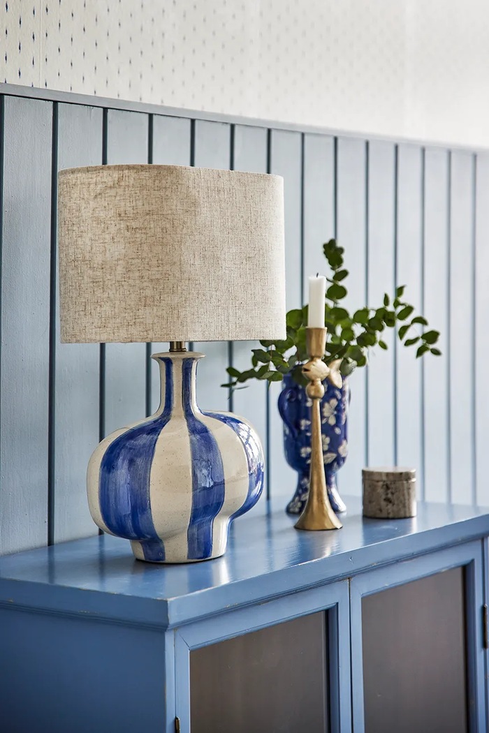 Bloomingville Lampa stołowa z kamionki 33 x 46 x 19 cm 82069577