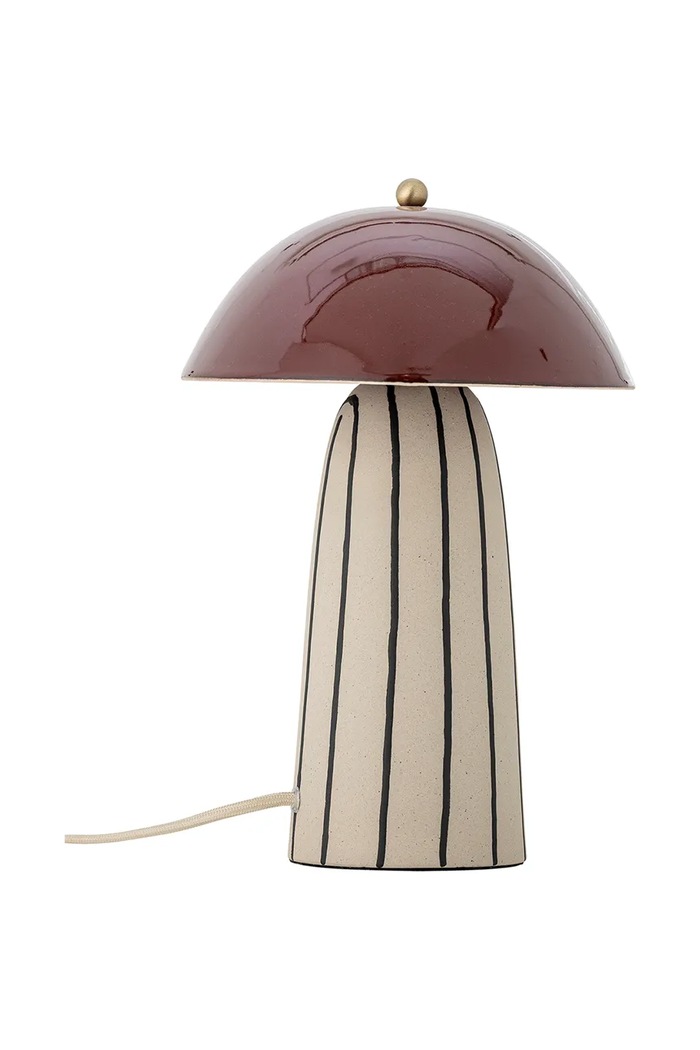 Bloomingville Lampa stołowa z kamionki 30 x 32 x 21 cm 82069576 multicolor AA00