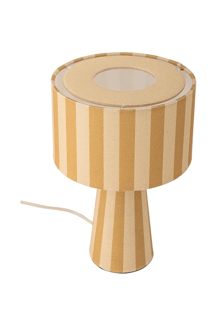 Bloomingville Lampă de masă din material textil 20 x 30 cm 82069464 galben AA00
