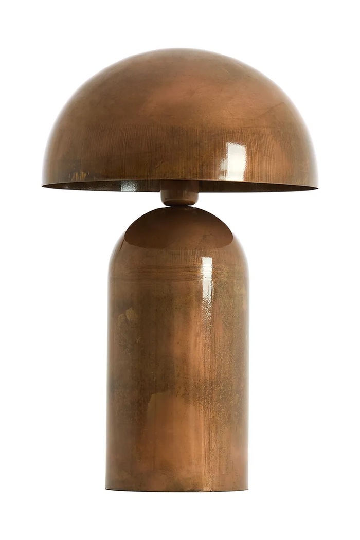 Light & Living lampa stołowa z metalu 31 x 48 cm brązowy 1895049