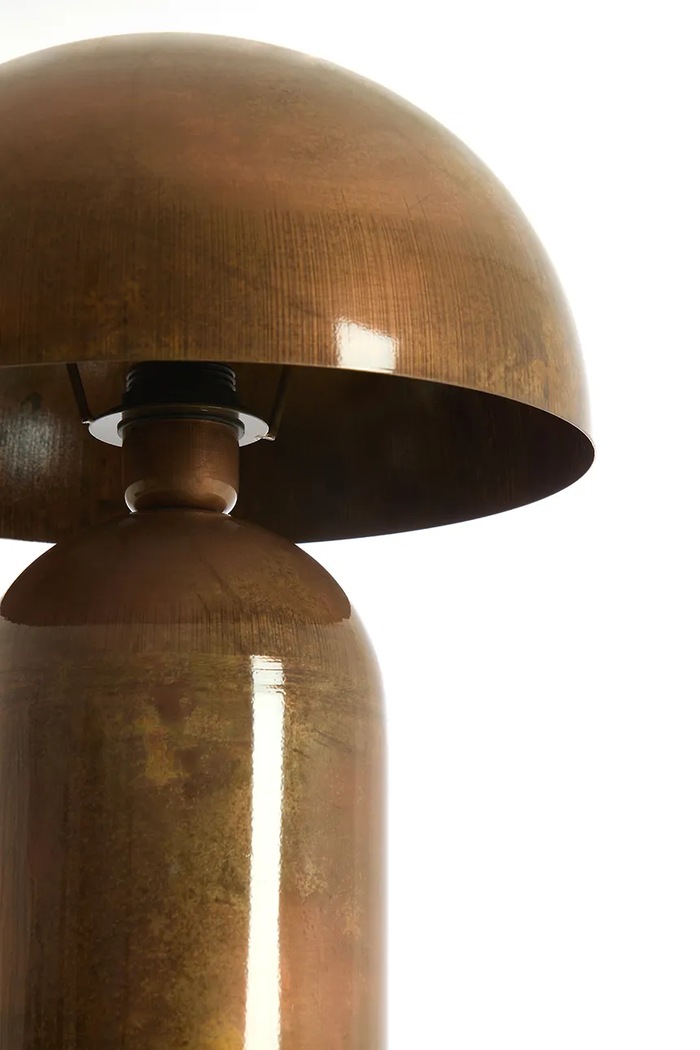 Light & Living lampa stołowa z metalu 31 x 48 cm brązowy 1895049
