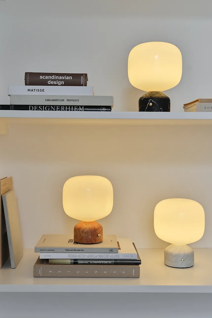 Salon i sypialnia Gejst lampa bezprzewodowa ze szkła 23 x 17,5 cm 40152 pomarańczowy