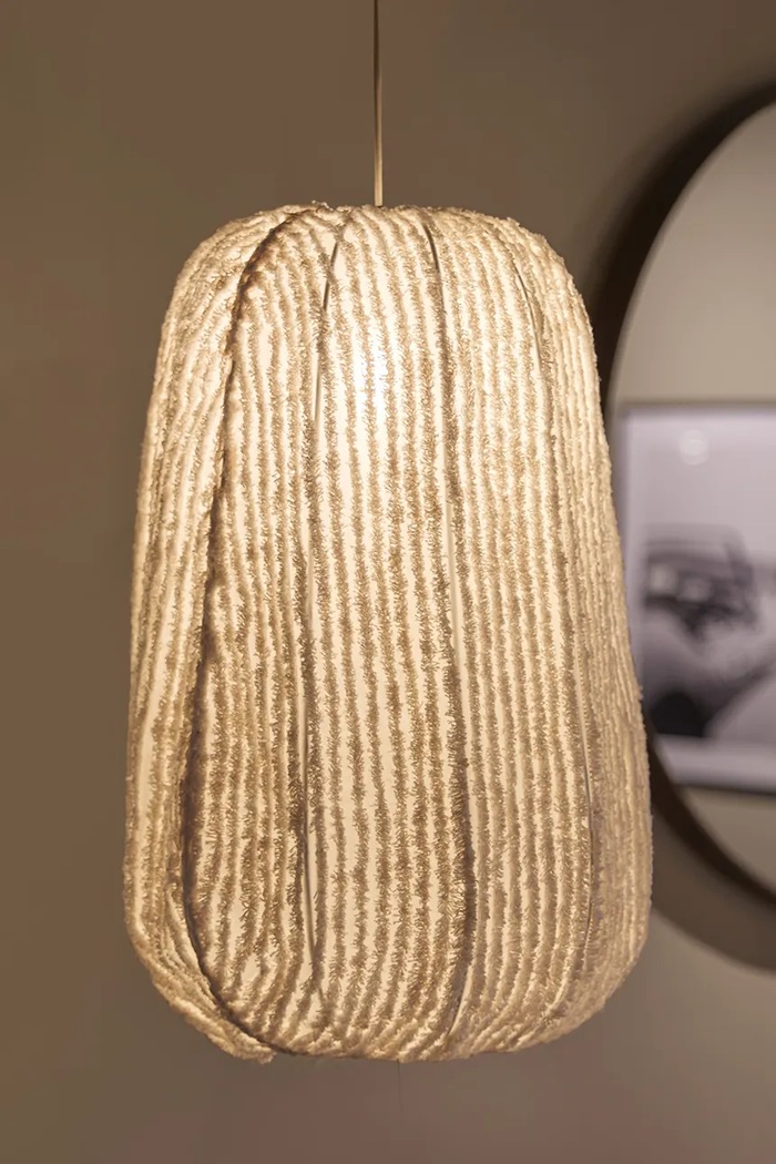 Riviera Maison Lampa wisząca z materiału tekstylnego 40 x 50 cm 594230 beżowy AA00